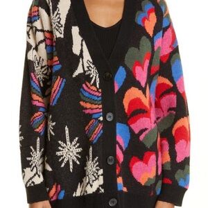 Farm Rio Mixed Print Cardigan NWT Sz M